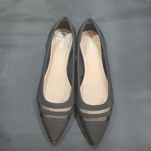 BRAND NEW ALDO POINTED TOE SLIP-ON WOMEN"S LEATHER FLAT G1 - Picture 3 of 12